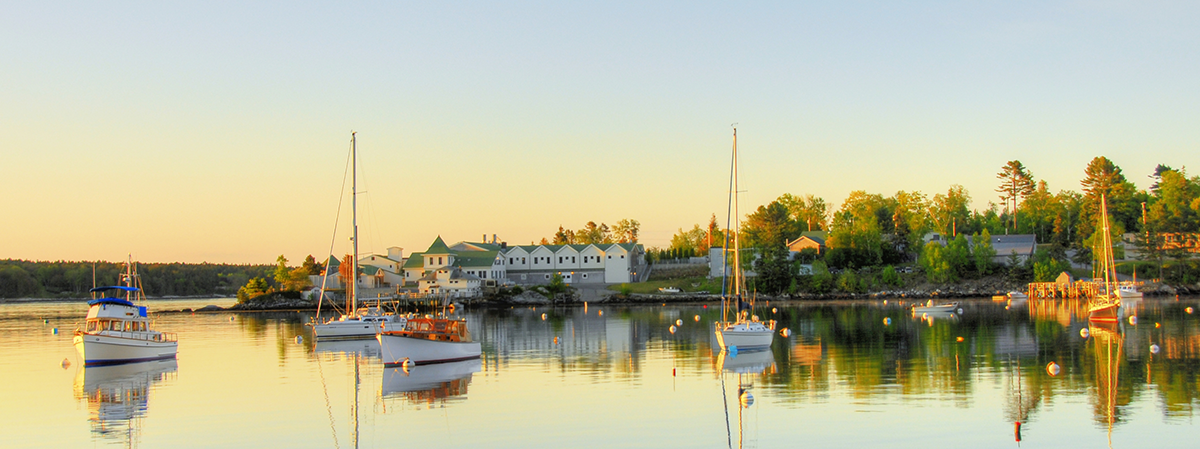 A genuinely lived-in local harbor town, small boats and morning light, no tourist infrastructure visible